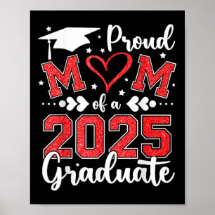 Affiche Fier Maman D'Un Graduate Maman 2025 Graduation 202