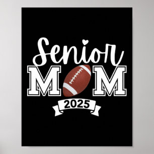 Affiche Fier Maman D'Une Ensemencée Senior 2025 Coeur Mur
