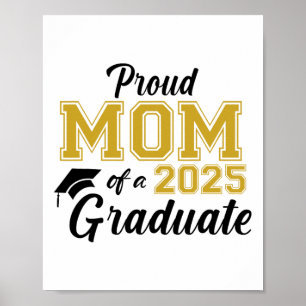 Affiche Fier Maman D'Une Mère De 2025 Graduate Maman Gradu