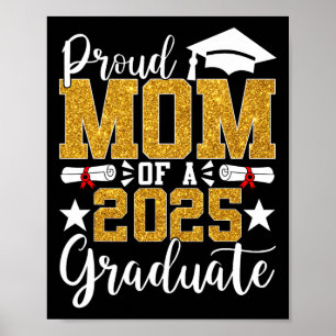 Affiche Fier Maman D'Une Mère De 2025 Graduate Maman Gradu
