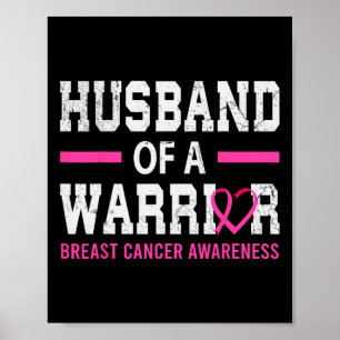 Affiche Fier Mari D'Un Guerrier Du Cancer Du Sein Squ Sout