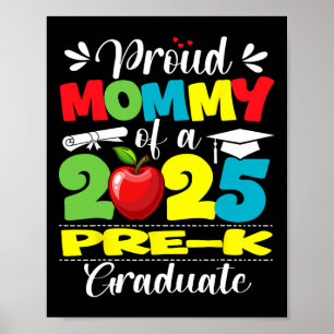 Affiche Fier Mommy De 2025 Pré-K Graduate Graduation Pré-