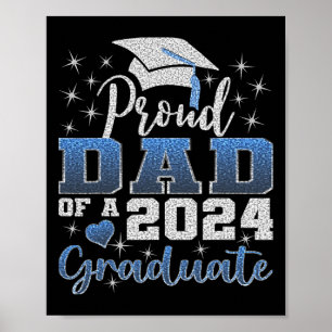 Affiche Fier Papa De 2024 Diplômé Awesome Family College