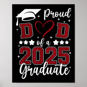 Affiche Fier Papa De 2025 Senior Graduate Matching Famille