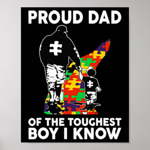 Affiche Fier Papa Du Garçon Le Plus Touché Que Je Connais 