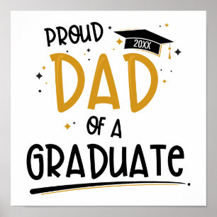 Affiche Fier papa d'un diplômé
