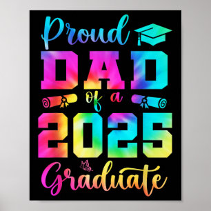 Affiche Fier Papa D'Un Diplômé De 2025 Chemise Papa