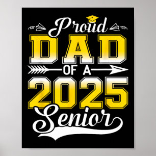 Affiche Fier Papa D'Un Diplômé Supérieur De 2025