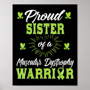 Affiche Fier Soeur D'Un Guerrier De Dystrophie Musculaire 