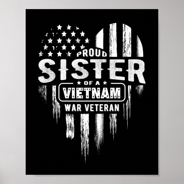 Affiche Fier Soeur Vietnam Vet Frère Anciens Combattants J (Devant)