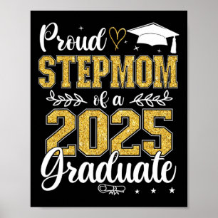 Affiche Fier Stepmamie D'Un Cl De 2025 Gradué Senior Gradu