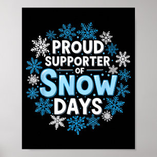 Affiche Fier supporter des jours de neige Équipage drôle d