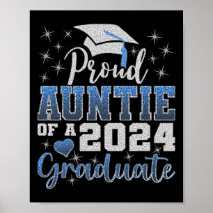Affiche Fier Tante De 2024 Diplômé Awesome Famille Colle