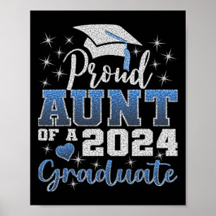 Affiche Fier Tante De 2024 Diplômé Awesome Family College