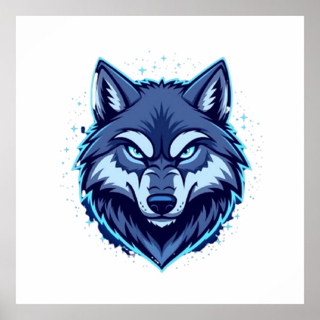 Affiche Fierce Wolf – Symbol of Strength and Freedom (Devant)