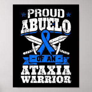 Affiche Fière Abuelo D'Un Guerrier Ataxien Dystaxia