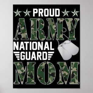 Affiche Fière Armée Garde nationale Maman Famille militair