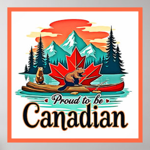 Affiche Fière d'être canadienne