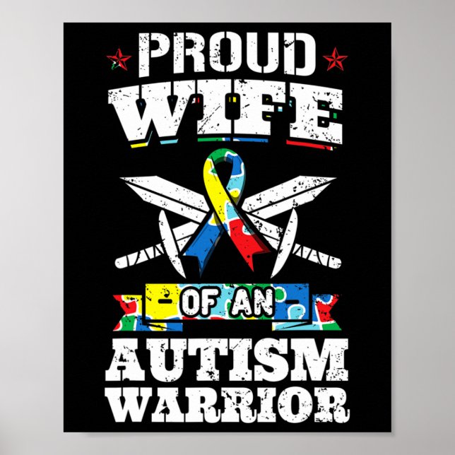 Affiche Fière Femme D'Un Guerrier Autiste (Devant)