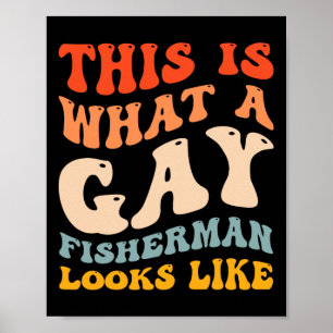 Affiche Fière Fierté Gay Drôle De Pêche À Quoi Ressemble U