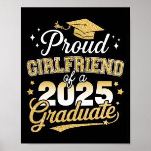 Affiche Fière Fille Amie De Cl De 2025 Graduate Senior Gra