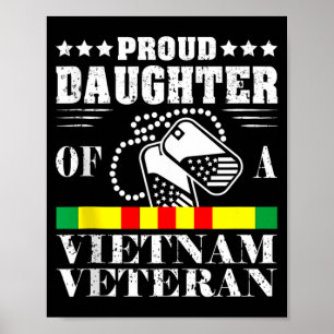 Affiche Fière fille d'un vétéran du Vietnam jour du souven
