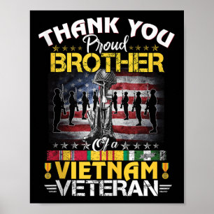 Affiche Fière Frère D'Un Vétérinaire Du Vietnam - Vie Merc