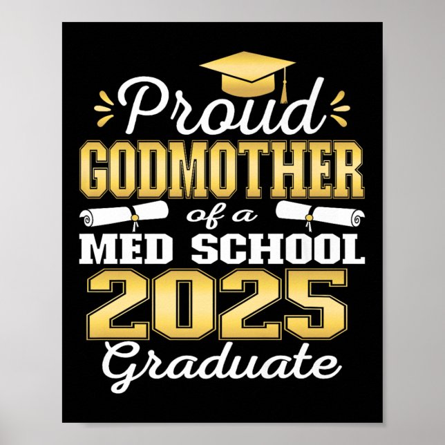 Affiche Fière Godmère De 2025 Cl Med School Graduate Fam (Devant)