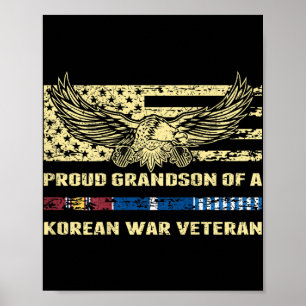Affiche Fière Grand-Fils D'Un Ve Militaire De Guerre Corée