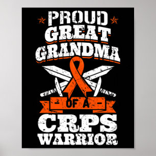 Affiche Fière Grand Grand Grand-Mère D'Un Guerrier Des Crp