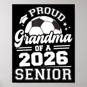 Affiche Fière grand-mère 2026 Illustration de football sen