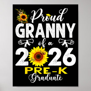 Affiche Fière grand-mère de la promotion 2026 de maternell