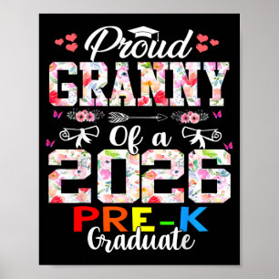 Affiche Fière grand-mère de la promotion 2026 de maternell