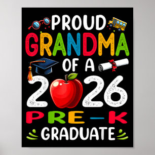 Affiche Fière grand-mère de la promotion 2026 de maternell