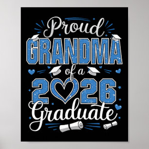 Affiche Fière grand-mère d'un diplômé de la promotion 2026