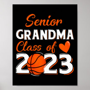 Affiche Fière grand-mère d'une basketteuse senior 2023