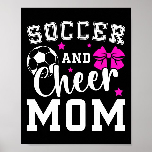 Affiche Fière Maman de Foot et de Cheerleader Fière Maman  (Devant)