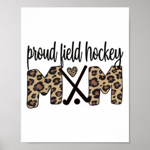 Affiche Fière Maman de Hockey sur Gazon Mama de Hockey sur