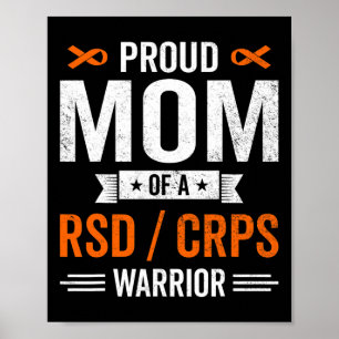Affiche Fière Maman D'Un Rsd Crps Guerrier Survivor Sensib