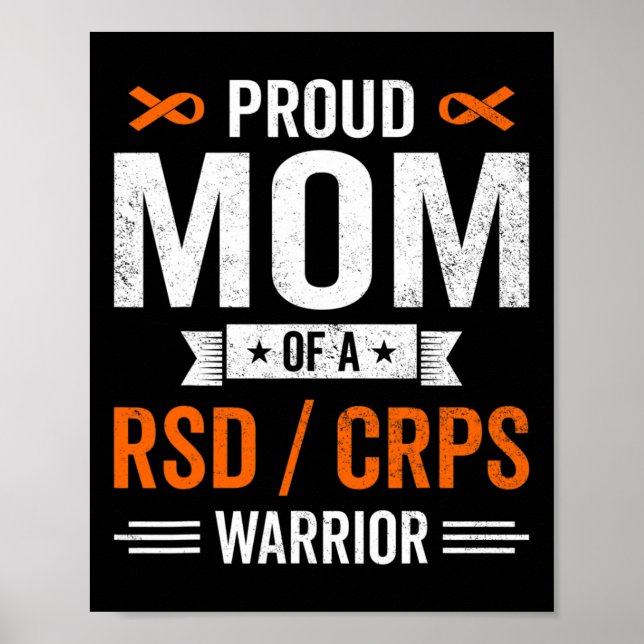 Affiche Fière Maman D'Un Rsd Crps Guerrier Survivor Sensib (Devant)