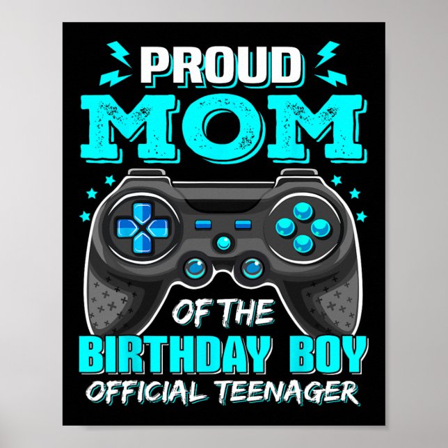 Affiche Fière maman officielle adolescente jeu vidéo 13e a (Devant)