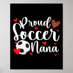 Affiche Fière Nana de foot d'un joueur de foot Nana 