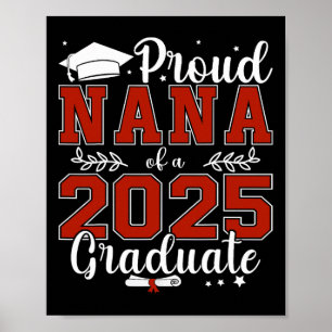Affiche Fière Nana D'Un Cl De 2025 Diplômé Pour Diplôme