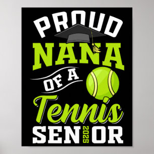 Affiche Fière Nana D'Un Tennis Senior Cl De 2025 Graduatio
