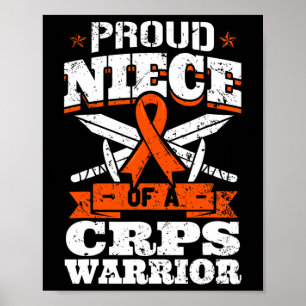 Affiche Fière Nièce D'Une Crps Guerrier Rsd Sensibilisatio