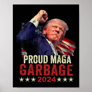 Affiche Fière poubelle Trump Supporter 4