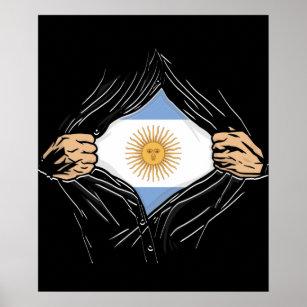 Affiche Fière que la Torn argentine ait arraché le drapeau