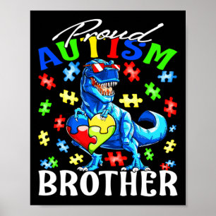 Affiche Fière Sensibilisation sur l'autisme du frère de l'