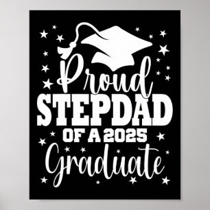 Affiche Fière Stepdad De Cl De 2025 Diplômé Diplômé Supéri