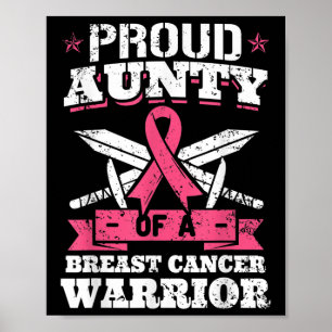Affiche Fière Tasse De Cancer Du Sein Guerrier Prix Rose